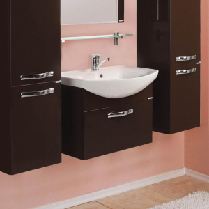 Тумба с раковиной Акватон Ария 65 темно-коричневая Тумба с раковиной Акватон Ария 65 темно-коричневая