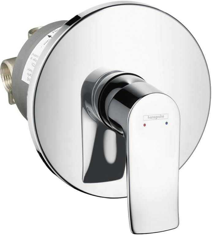 Смеситель Hansgrohe Metris 31686000 С ВНУТРЕННЕЙ ЧАСТЬЮ, для душа