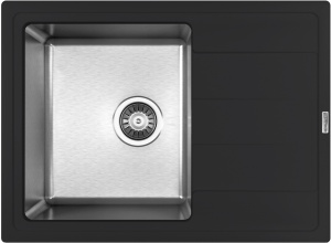 Мойка кухонная Florentina Комби 650 антрацит