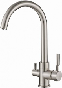 Смеситель Steel Hammer SH 713 SATIN для кухонной мойки Смеситель Steel Hammer SH 713 SATIN для кухонной мойки
