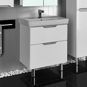 Тумба с раковиной Dreja.Eco Q Plus 60 белая Тумба с раковиной Dreja.Eco Q Plus 60 белая