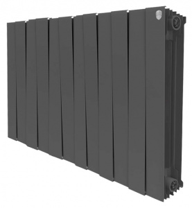 Радиатор биметаллический Royal Thermo Piano Forte 500 noir sable 12 секций, черный Радиатор биметаллический Royal Thermo Piano Forte 500 noir sable 12 секций, черный