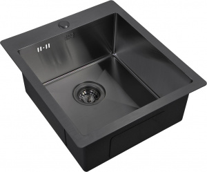 Мойка кухонная Zorg Inox PVD 4551 grafit