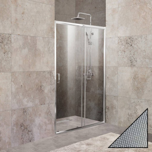Душевая дверь в нишу BelBagno Unique BF-1-110/125-P-Cr стекло punto Душевая дверь в нишу BelBagno Unique BF-1-110/125-P-Cr стекло punto