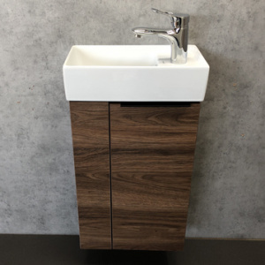 Тумба с раковиной Comforty Асти 40, дуб темно-коричневый Тумба с раковиной Comforty Асти 40, дуб темно-коричневый