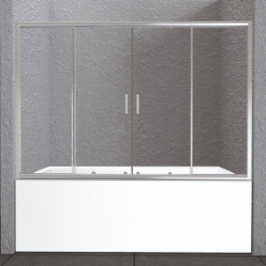 Шторка на ванну BelBagno Unique VF-2-150/180-140-C-Cr стекло прозрачное Шторка на ванну BelBagno Unique VF-2-150/180-140-C-Cr стекло прозрачное