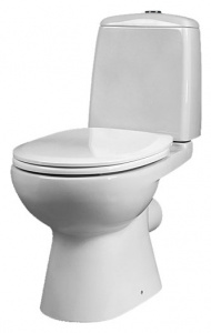 Унитаз-компакт Santek Цезарь гор. выпуск, крышка микролифт Унитаз-компакт Santek Цезарь гор. выпуск, крышка микролифт