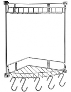Полка Wasserkraft K-1222 2-ярусная, с крючками Полка Wasserkraft K-1222 2-ярусная, с крючками