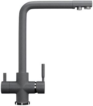 Смеситель EcoStone ES-08-342 графитовый для кухонной мойки