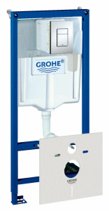 Система инсталляции для унитазов Grohe Rapid SL  5 в 1 с кнопкой смыва Система инсталляции для унитазов Grohe Rapid SL  5 в 1 с кнопкой смыва