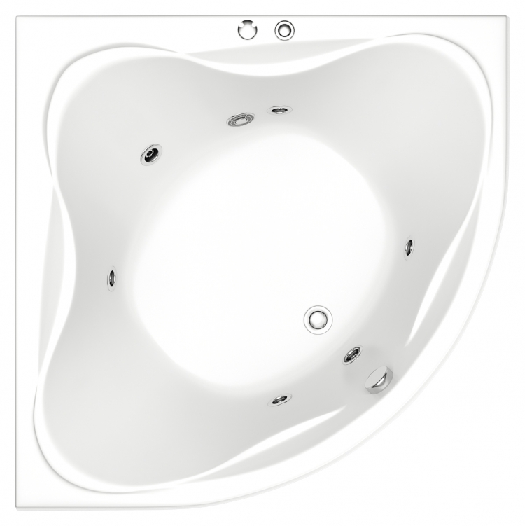 Акриловая ванна Bas Риола 135x135 см с г/м