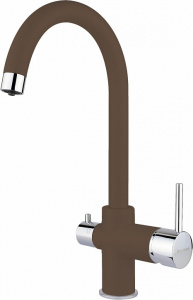 Смеситель Florentina FL-06 Клио мокко, для кухонной мойки Смеситель Florentina FL-06 Клио мокко, для кухонной мойки