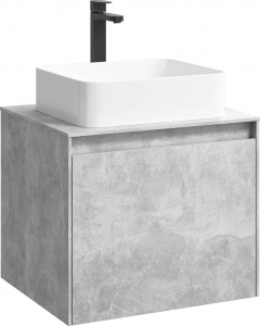 Тумба с раковиной Aqwella 5 stars Mobi 60 бетон светлый Тумба с раковиной Aqwella 5 stars Mobi 60 бетон светлый