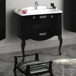 Ножки для мебели Акватон Венеция фигурные черные