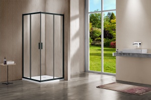 Душевой уголок Vincea Garda VSS-1G9010CLB 100х90 черный, стекло прозрачное Душевой уголок Vincea Garda VSS-1G9010CLB 100х90 черный, стекло прозрачное