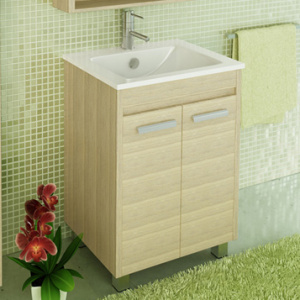 Тумба с раковиной Comforty Марио 60, напольная, сосна лоредо Тумба с раковиной Comforty Марио 60, напольная, сосна лоредо