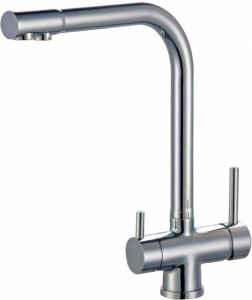 Смеситель Zorg Sanitary ZR 348 YF Nickel для кухонной мойки Смеситель Zorg Sanitary ZR 348 YF Nickel для кухонной мойки