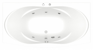 Акриловая ванна Bas Фиеста 194x100 см с г/м Акриловая ванна Bas Фиеста 194x100 см с г/м