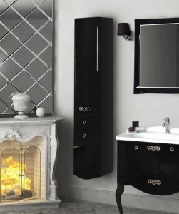 Шкаф-пенал Акватон Венеция черный L Шкаф-пенал Акватон Венеция черный L