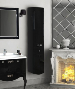 Шкаф-пенал Акватон Венеция черный R Шкаф-пенал Акватон Венеция черный R