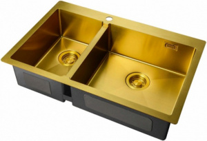 Мойка кухонная Zorg Light ZL R 780-2-510-R BRONZE Мойка кухонная Zorg Light ZL R 780-2-510-R BRONZE