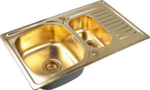 Мойка кухонная Zorg Inox Pvd SZR-78-2-50 bronze Мойка кухонная Zorg Inox Pvd SZR-78-2-50 bronze