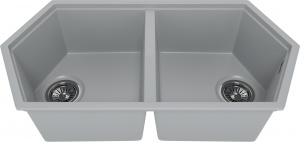 Мойка кухонная KitKraken Gulf Grey серая