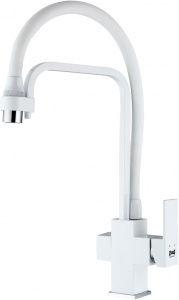 Смеситель Zorg Sanitary ZR 341-8 YF White для кухонной мойки Смеситель Zorg Sanitary ZR 341-8 YF White для кухонной мойки