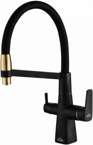 Смеситель Steel Hammer SH 818-6 BLACK BR для кухонной мойки Смеситель Steel Hammer SH 818-6 BLACK BR для кухонной мойки