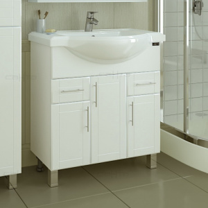 Тумба с раковиной СанТа Дублин 80 с 2 ящиками