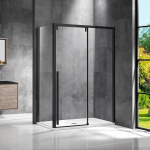 Душевой уголок Vincea Lugano VSR-1L9013CLB-1 130х90 черный, стекло прозрачное Душевой уголок Vincea Lugano VSR-1L9013CLB-1 130х90 черный, стекло прозрачное