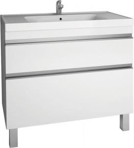 Тумба с раковиной Dreja Grace Plus 90 c опорами, белый глянец Тумба с раковиной Dreja Grace Plus 90 c опорами, белый глянец