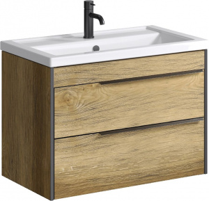 Тумба с раковиной Aqwella Fargo 80 дуб балтийский Тумба с раковиной Aqwella Fargo 80 дуб балтийский
