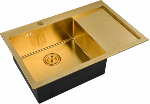 Мойка кухонная Zorg Inox Pvd SZR-7851-L Bronze Мойка кухонная Zorg Inox Pvd SZR-7851-L Bronze