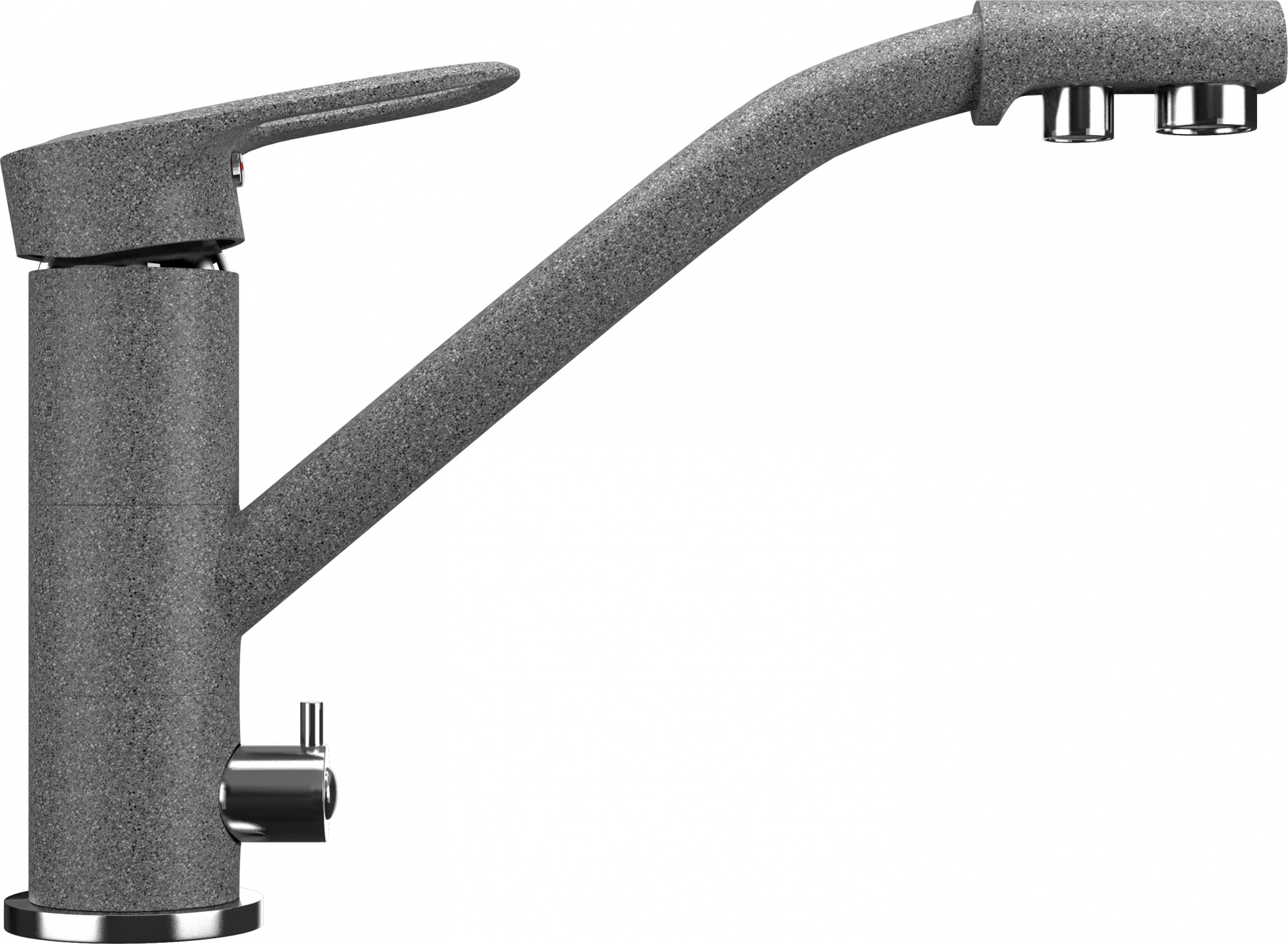 Смеситель EcoStone ES-05-309 темно-серый для кухонной мойки