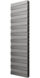 Радиатор биметаллический Royal Thermo Piano Forte Tower silver satin 22 секции, серебро Радиатор биметаллический Royal Thermo Piano Forte Tower silver satin 22 секции, серебро