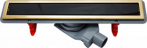 Душевой лоток Pestan Confluo Premium Gold Black Glass Line 450 черное стекло/позолоченная сталь Душевой лоток Pestan Confluo Premium Gold Black Glass Line 450 черное стекло/позолоченная сталь