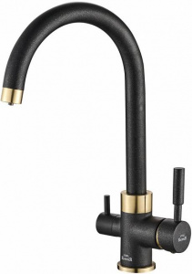 Смеситель Steel Hammer SH 713 BLACK BR для кухонной мойки Смеситель Steel Hammer SH 713 BLACK BR для кухонной мойки