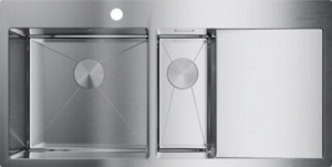 Мойка кухонная Omoikiri Akisame 100-2-IN-L нержавеющая сталь Мойка кухонная Omoikiri Akisame 100-2-IN-L нержавеющая сталь