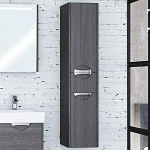 Шкаф-пенал Акватон Сильва L дуб макиато, с бельевой корзиной Шкаф-пенал Акватон Сильва L дуб макиато, с бельевой корзиной