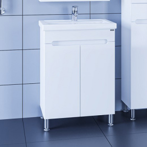 Тумба с раковиной СанТа Лондон 60 напольная, с дверками Тумба с раковиной СанТа Лондон 60 напольная, с дверками