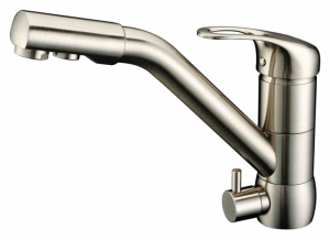 Смеситель Zorg Clean Water ZR 400 KF-12 nickel для кухонной мойки Смеситель Zorg Clean Water ZR 400 KF-12 nickel для кухонной мойки