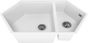 Мойка кухонная KitKraken Creek White белая Мойка кухонная KitKraken Creek White белая