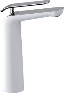 Смеситель Timo Olivia 3211/00-16F chrome / white для раковины Смеситель Timo Olivia 3211/00-16F chrome / white для раковины