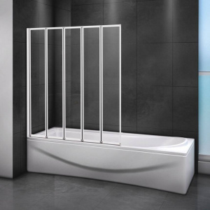 Шторка на ванну Cezares Relax V-5-120/140-C-Bi стекло прозрачное Шторка на ванну Cezares Relax V-5-120/140-C-Bi стекло прозрачное