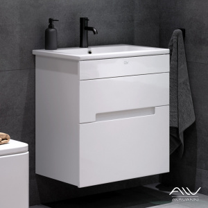 Тумба с раковиной Alavann Rita 60 белая