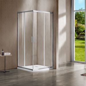 Душевой уголок Vincea Garda VSS-1G800CL 80х80 хром, стекло прозрачное