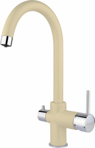 Смеситель Florentina FL-06 Клио шампань, для кухонной мойки Смеситель Florentina FL-06 Клио шампань, для кухонной мойки