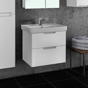 Тумба с раковиной Dreja.Eco Q 70 белая Тумба с раковиной Dreja.Eco Q 70 белая