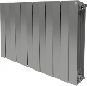 Радиатор биметаллический Royal Thermo Piano Forte 500 silver satin 12 секций, серебро Радиатор биметаллический Royal Thermo Piano Forte 500 silver satin 12 секций, серебро